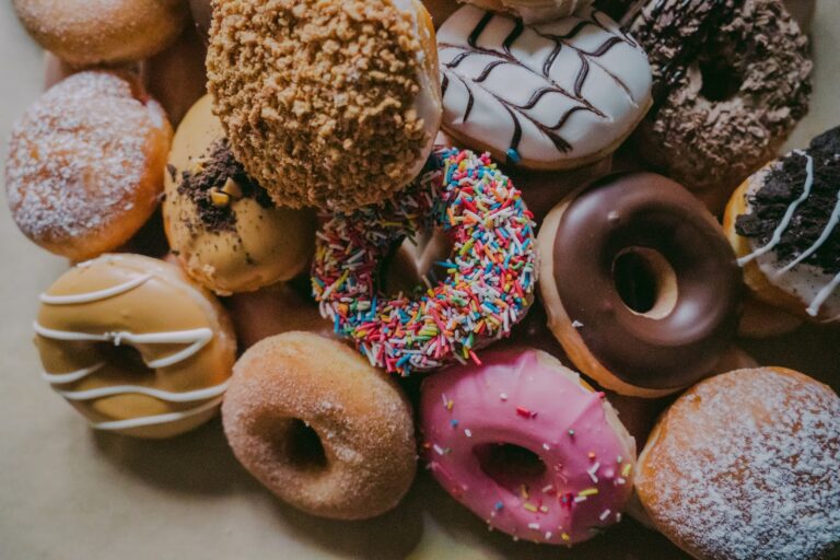 assorted flavor donuts